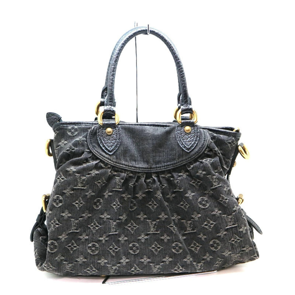 Louis Vuitton Neo LV Handbag Denim Cabby Bag Black Shoulder Noir